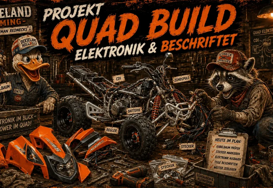 Projekt "QUAD BUILD"  Elektronik & Beschriftet!