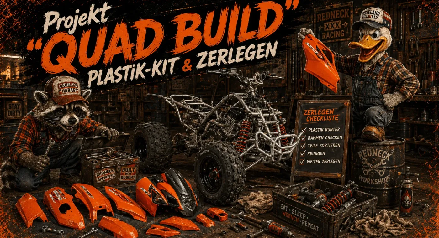 Projekt "QUAD BUILD" Plastik-Kit & zerlegen!