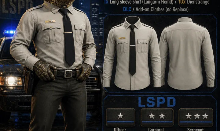 LSPD / Sheriff Long Sleeve Shirt [DLC] [FiveM]