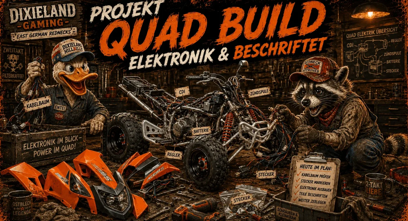 Projekt "QUAD BUILD"  Elektronik & Beschriftet!