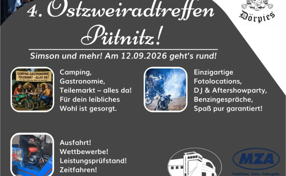 4. Ostzweiradtreffen in Pütnitz