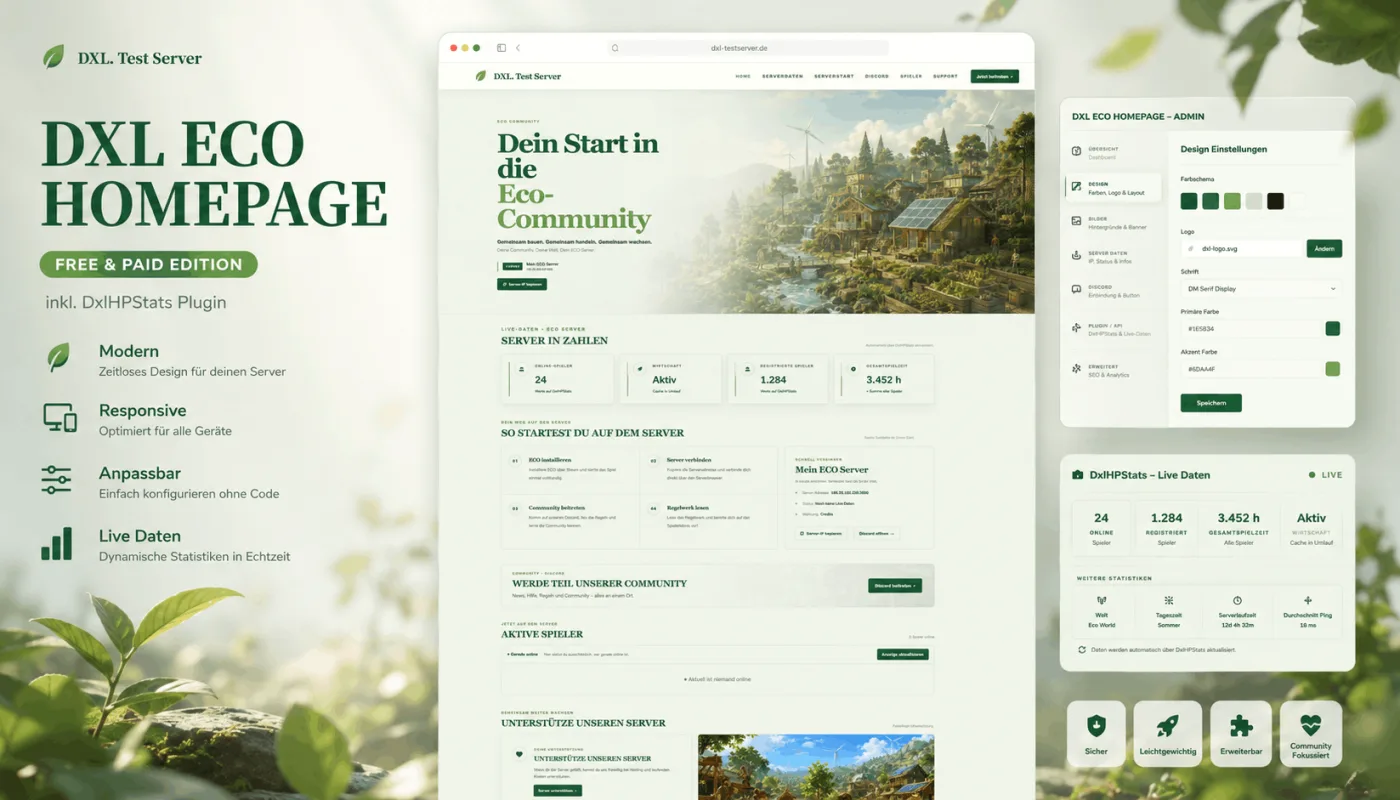 DXL Eco Homepage FREE