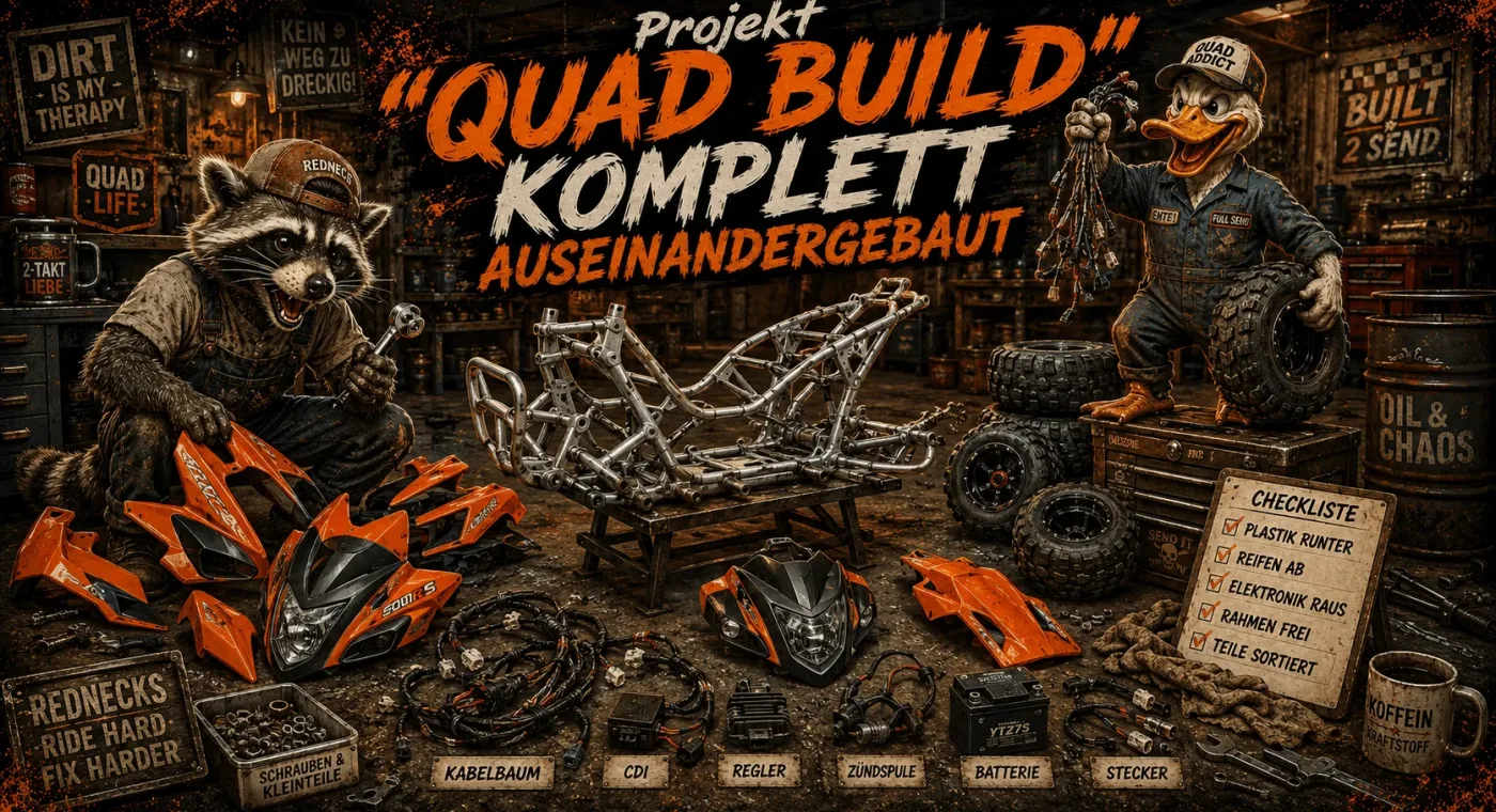 Projekt "QUAD BUILD" komplett auseinandergebaut!